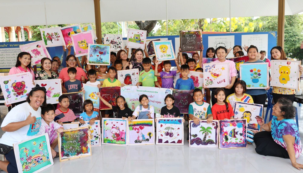 โรงกลั่นน้ำมันบางจาก ศรีราชา เปิดโครงการฝึกอบรม “การทำผ้าบาติกสำหรับเด็กและเยาวชนในชุมชน”